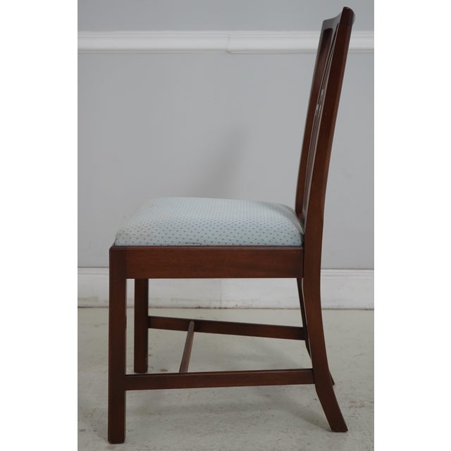 Chippendale Set of 6 Kittinger Old Dominion Mahogany Dining Chairs For Sale - Image 3 of 18