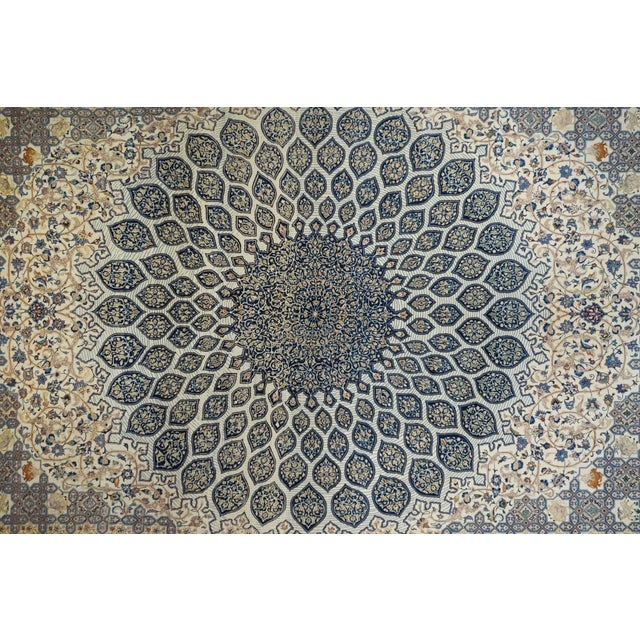 Vintage Isfahan Rug 7'4'' x 11'4'' For Sale In New York - Image 6 of 12