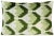 Canvello Handmade Velvet Lumbar Pillow in Green and Cream Ikat Design For Sale In San Francisco - Image 6 of 6