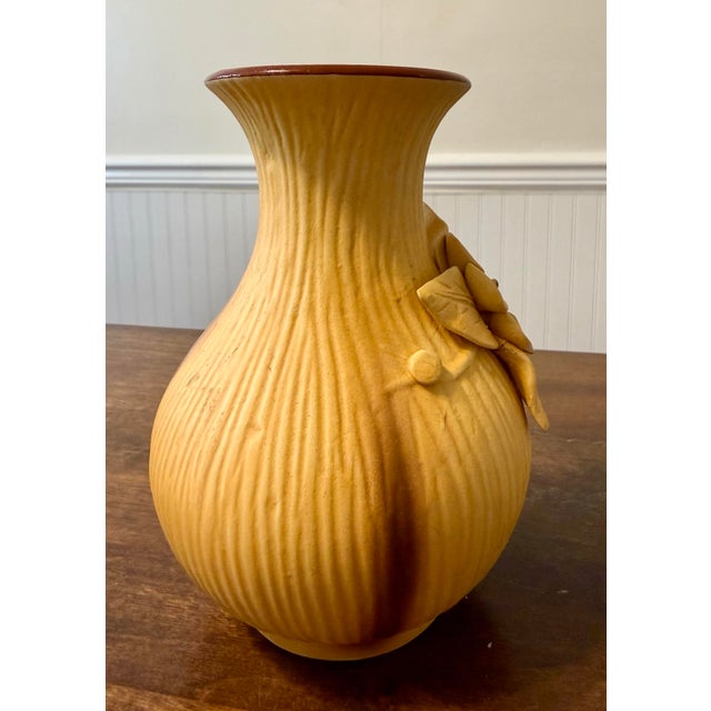 Ochre Yellow Dogwood Vase For Sale - Image 10 of 12