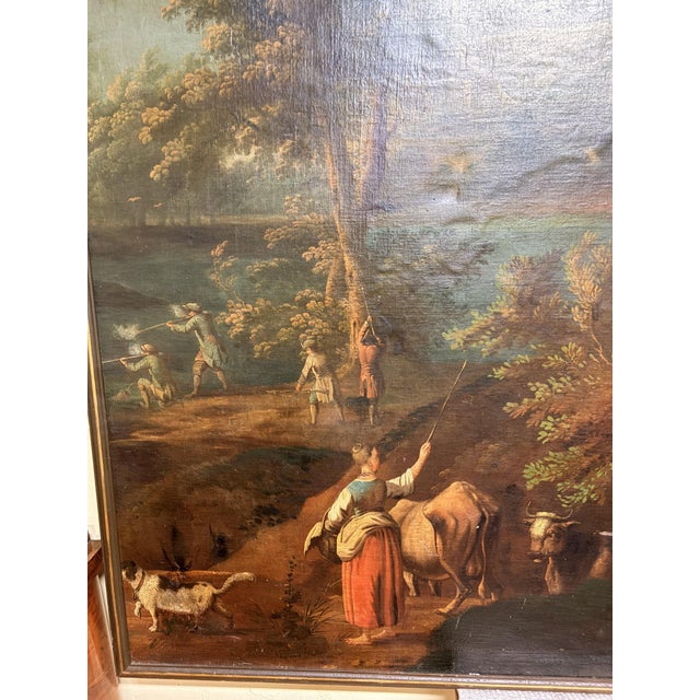 Landscape Composition, 1800s, Oil Painting on Canvas, in Good conditions. Designed before 1890