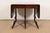 Drexel Regency Carved Mahogany Drop-Leaf Triple Pedestal Extension Dining Table, Newly Refinished For Sale - Image 12 of 17