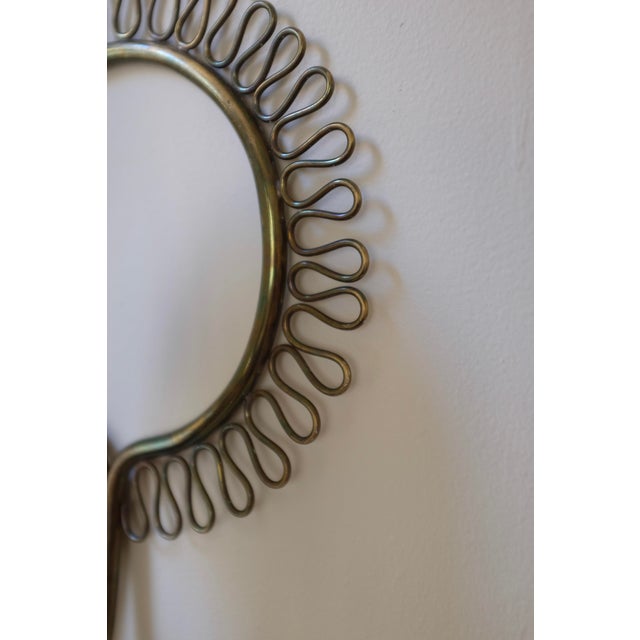 1950s 1950s Brass and Glass Wall Light For Sale - Image 5 of 8