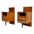 Pair of Mid Century Modern Floating Nightstands + Black Glass Tops by Mojmir Pozar for Up Zavody, C. 1950s For Sale