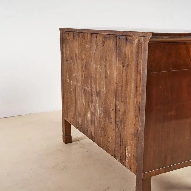 Brown Chest of Three Drawers, Early 1800s For Sale - Image 8 of 10