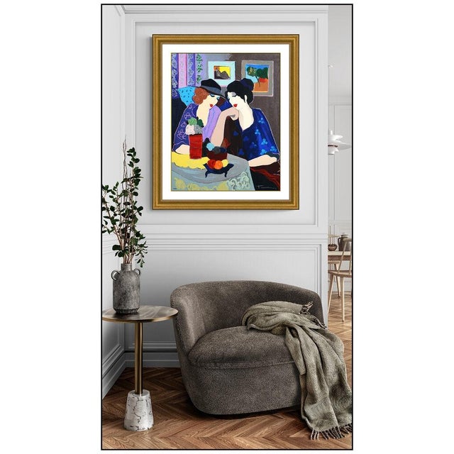 Message us to inquire about custom framing options! (Included for free with every purchase) The artwork here, "Duo In...