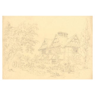 Alexander Monro, Pickersleigh House, Great Malvern, 1831, Graphite Drawing For Sale
