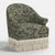 Wood Cecile Ivory Fringe Swivel Chair in Prairie Floral Ice For Sale - Image 7 of 7