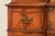 Baker Furniture Style Regency Flame Mahogany Lighted Breakfront Bookcase Cabinet With Drop Front Secretary Desk, Circa 1940s For Sale - Image 11 of 16