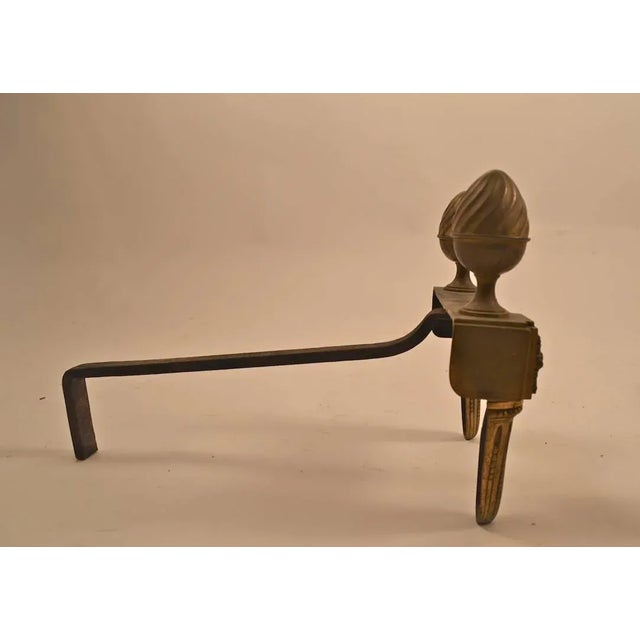 French Small Chenets - a Pair For Sale - Image 3 of 6