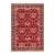 Shabby Chic Floral 1990's Pak-Persian Red/Blue Wool Rug - 6'1'' X 9'1'' For Sale