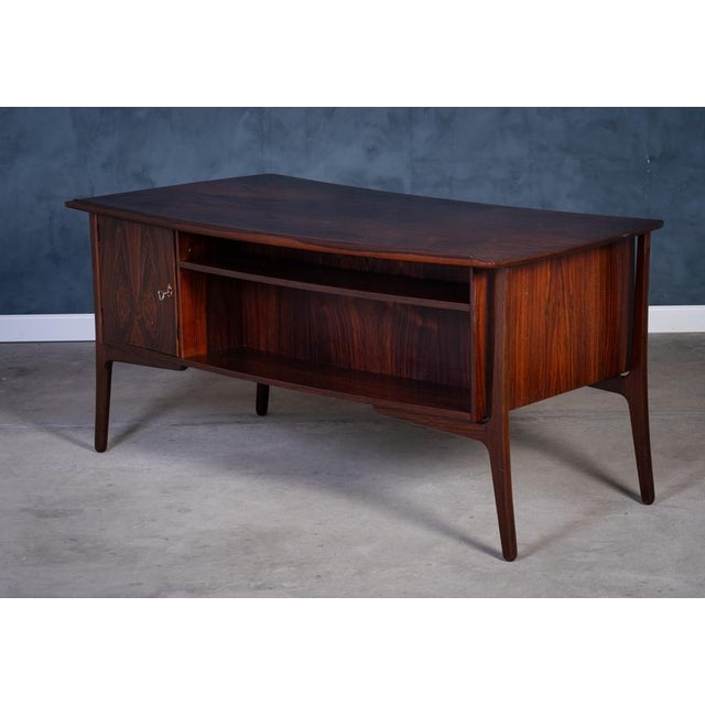 Vintage Rosewood Desk by Svend Åge Madsen for H.P. Hansen, 1960s For Sale - Image 16 of 18