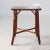Boho Chic Vintage Bamboo Side Table With Decoupage Top For Sale - Image 3 of 6