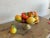 1960s 1960s Italian Alabaster Bowl With Glass Fruit- 15 Pieces For Sale - Image 5 of 9