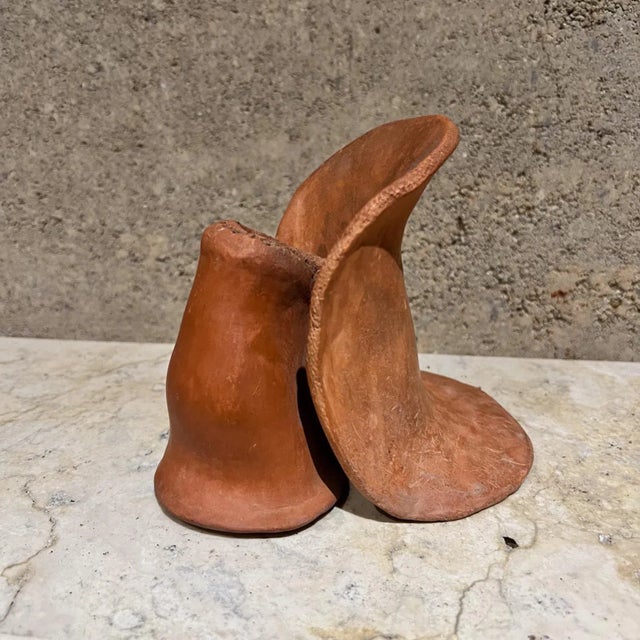 1970s 1970s Studio Art Pottery Abstract Sculpture Hoof For Sale - Image 5 of 12