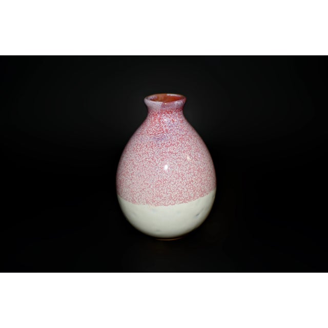 Japanese Jian Ceramic Vases 5 Wine Bottles Hand Painted Wabi Sabi For Sale - Image 9 of 12