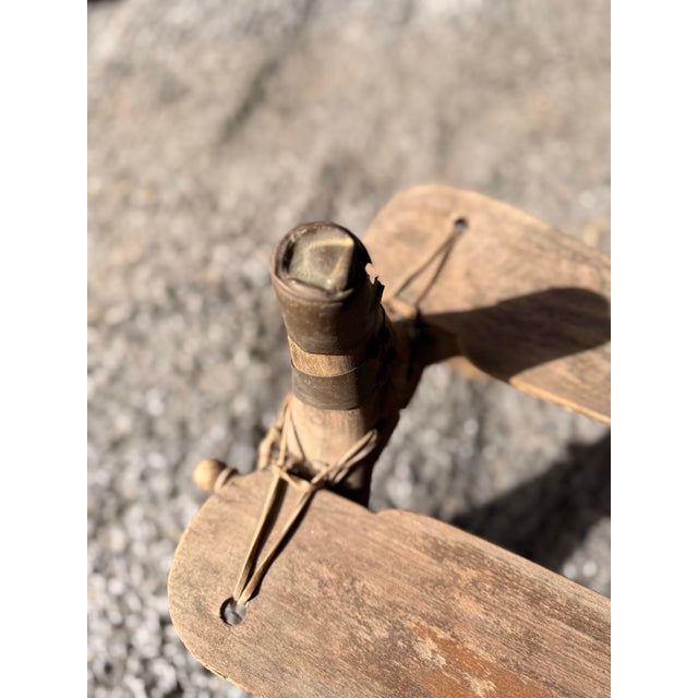 African Rustic Antique Egyptian Camel Saddle For Sale - Image 3 of 4