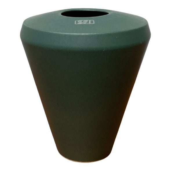 Vintage Minimalist Ceramic Vase from SF Design For Sale