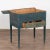 Antique 1850 Swedish Blue Painted Side Table Nightstand With Hidden Storage For Sale - Image 4 of 12