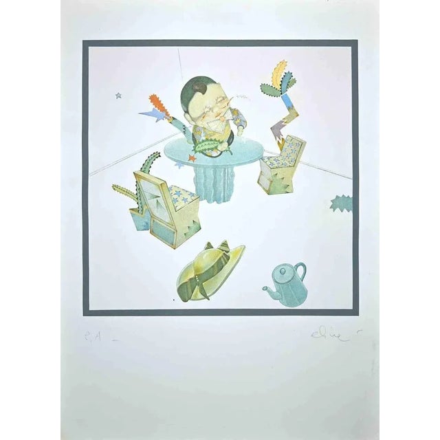 Screen print on paper. Artist proof hand signed in pencil. Very good condition. This piece is attributed to the mentioned...