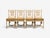 Regency, Four Dining Chairs, Painted Wood, Straw, Fabric, Usa, 1940s For Sale - Image 4 of 15