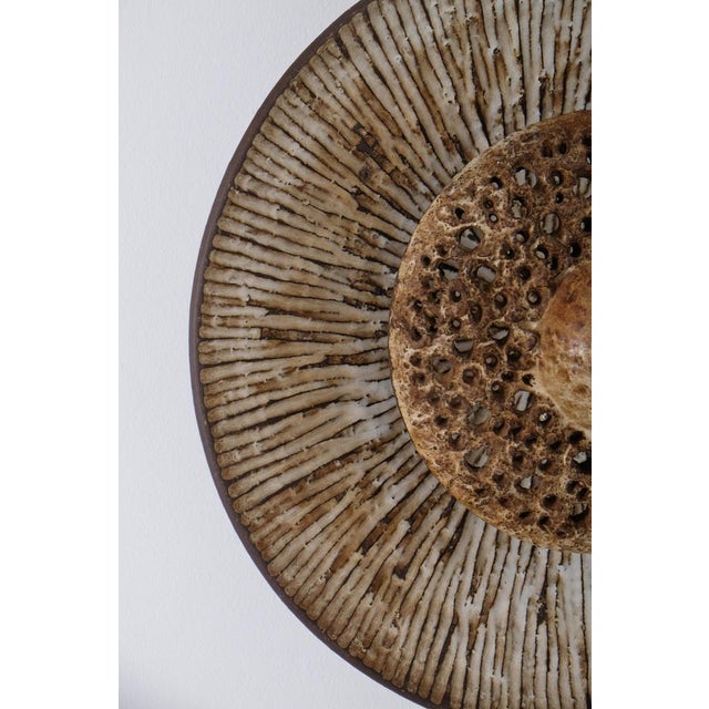 Ceramic Danish Solen Wall Lamp by Fridtjof Sejersen, 1970s For Sale - Image 7 of 8