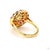 3.79 Carat Round Brilliant Cut Diamond Ruby Gold Ring, Size 6.5 For Sale In New York - Image 6 of 9