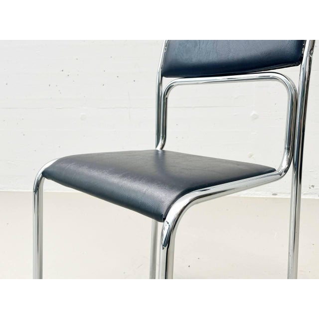 Bauhaus Vintage Italian Bauhaus-Style Stackable Chair, 1980s For Sale - Image 3 of 15