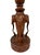 Hollywood Regency Mid 20th Century Hollywood Regency Thai Hand-Carved Teak Wood Elephant & Lotus Table Lamp Base For Sale - Image 3 of 6