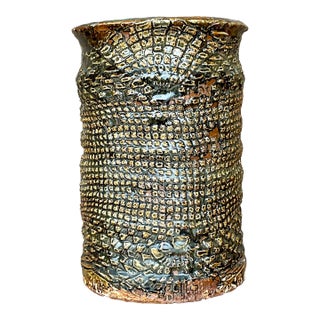 Vintage Boho Studio Pottery Vase For Sale
