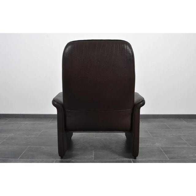 DS-50 Cigar Brown Neck Leather Chair from de Sede For Sale - Image 6 of 10