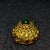 Metal Late 19th Century Set of 3 Gilt Bronze Miniature Teapots With Gemstones and Box For Sale - Image 7 of 9