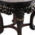 1920s Chinese Floral Carved Rosewood Rouge Marble Top Stand With Mother of Pearl Inlay For Sale - Image 9 of 12