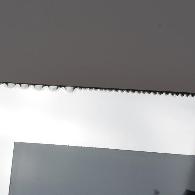 Glass French Mirrored Glass Picture Frame, Circa 1940 For Sale - Image 7 of 8