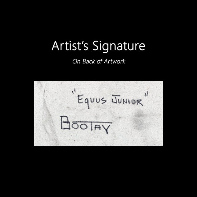 Equus Junior - Large Abstract Sage & Dark Green Organic Pastel Art on Canvas Original Artwork by Rue Bootay For Sale - Image 9 of 9