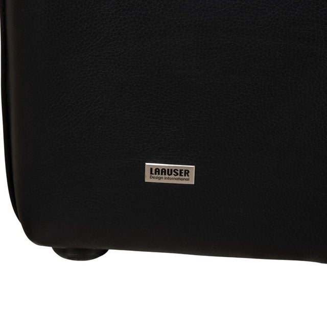 Black Atlanta Armchair in Black Leather from Lauuser For Sale - Image 8 of 12