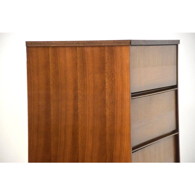 Walnut and Formica Tall Dresser Chairish