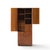 Directional Mid Century Walnut and Chrome Armoire Dresser For Sale - Image 10 of 10