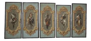 Parisian Decorative Panels, 1865, Set of 5