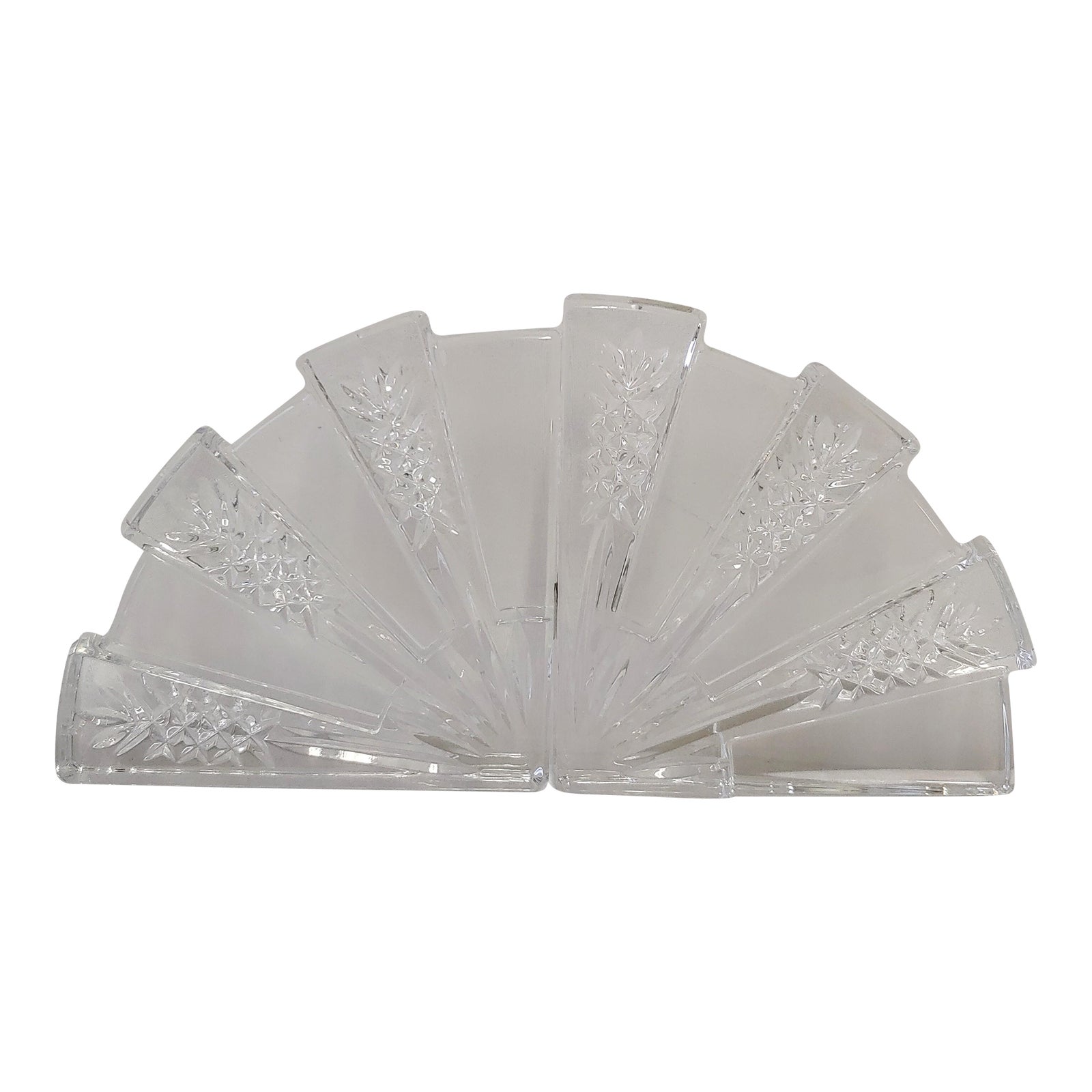 Vintage Waterford Crystal Glass Quadrant Bookends. A Pair Chairish