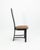 Postmodern Set of 8 Liberty Postmodern Black Lacquered High Dining Chairs With Knoll Fabric For Sale - Image 3 of 10