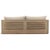 Modern Grey Wash Teak Outdoor Sofa For Sale - Image 4 of 7