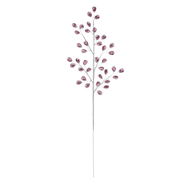 Elevate your holiday decor with the Purple Jewel Spray. Featuring deep purple hues and dazzling glitter accents, this...