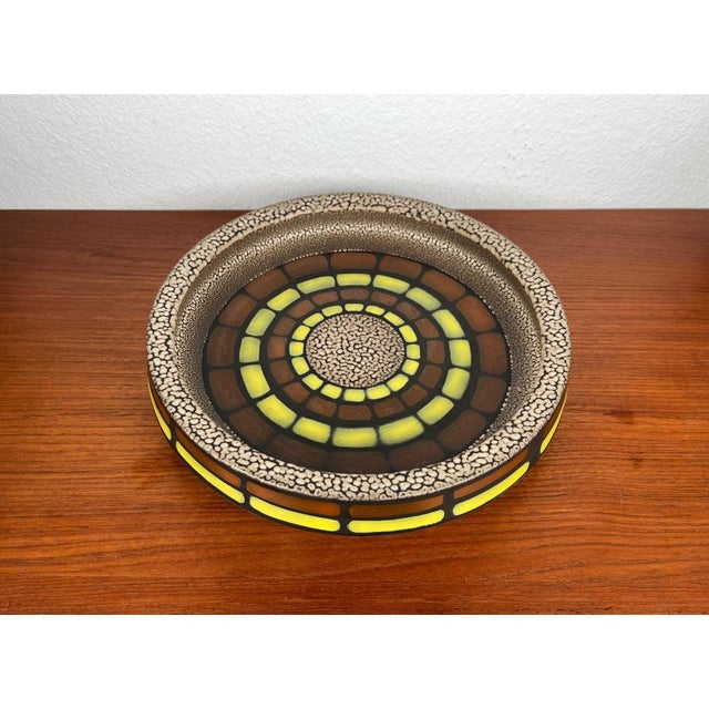 Mid-Century Space Age Large Pottery Bowl from Knabstrup, Denmark, 1960s For Sale - Image 5 of 15