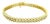 Circa 1990 14k Yellow Gold Three-Row Diamond Bracelet, 7.80 Carats For Sale