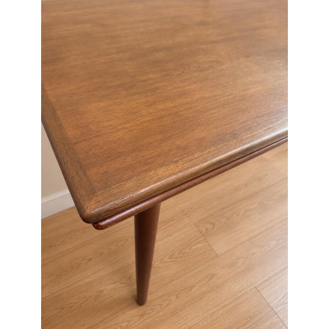 1950s 1950s Danish Mid-Century Modern Teak Extension Dining Table by Omann Jun For Sale - Image 5 of 6