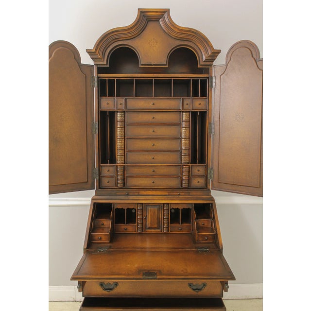 Theodore Alexander Leather Wrapped Secretary Desk Chairish
