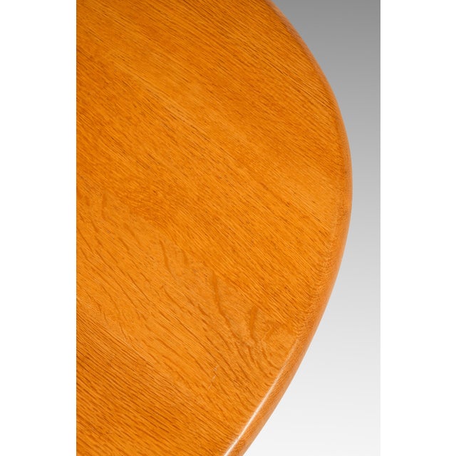 Mid-Century Danish Modern Petite Pedestal Coffee Table in White Oak by Dyrlund, Denmark, C. 1960s For Sale - Image 18 of 18