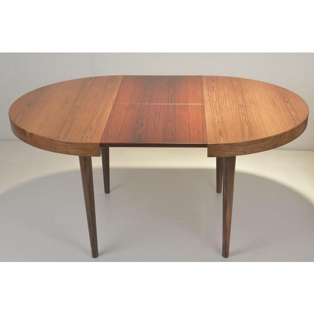 Extendable Table in Pau Ferro Wood from Factory Design, Denmark, 1960s For Sale - Image 5 of 16