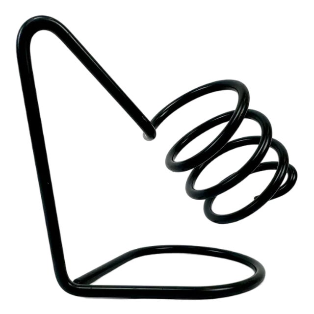 Mid-Century Spring Shaped Bottle Wine Holder, 1970s For Sale